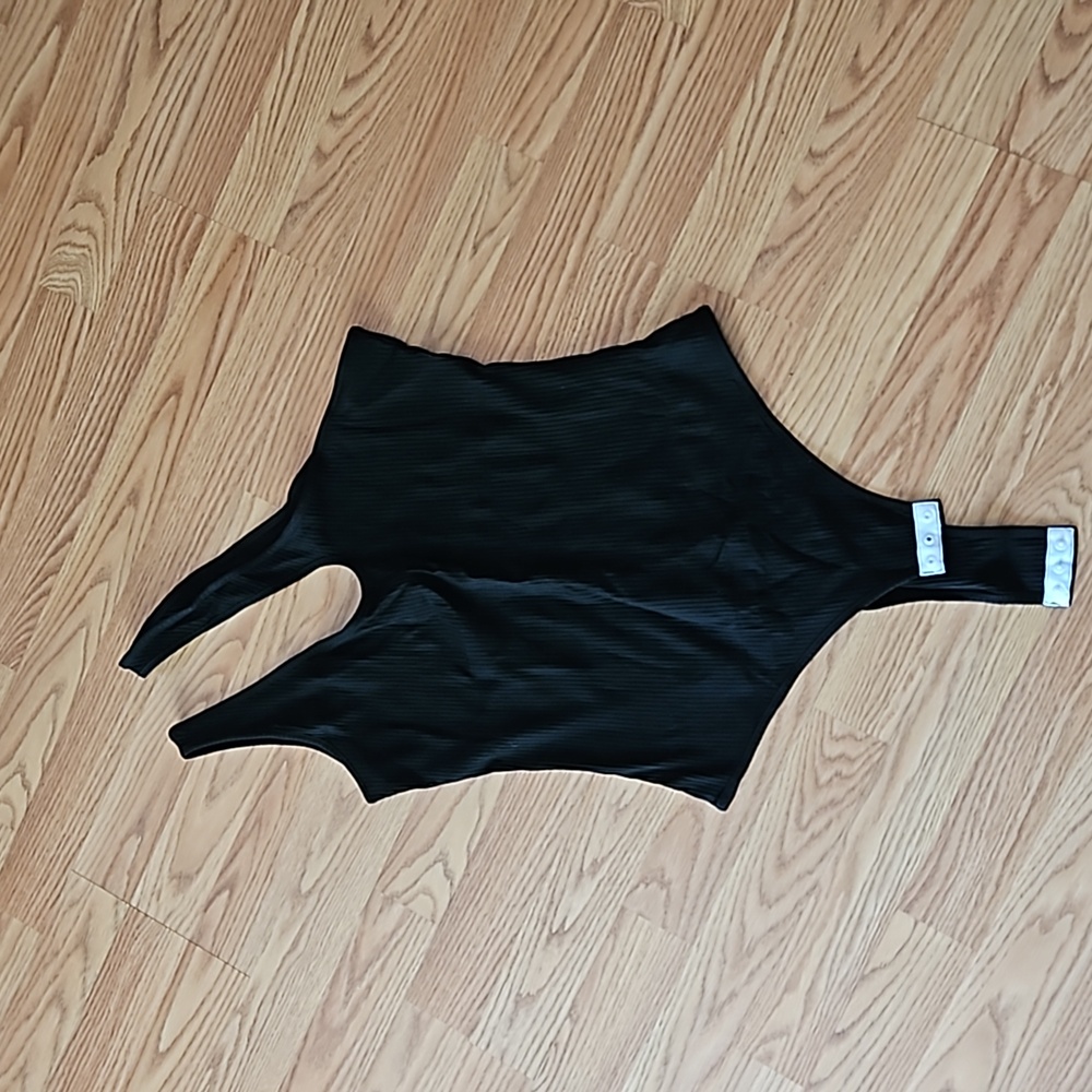Brand New Yfang back body suit top, asymmetrical top